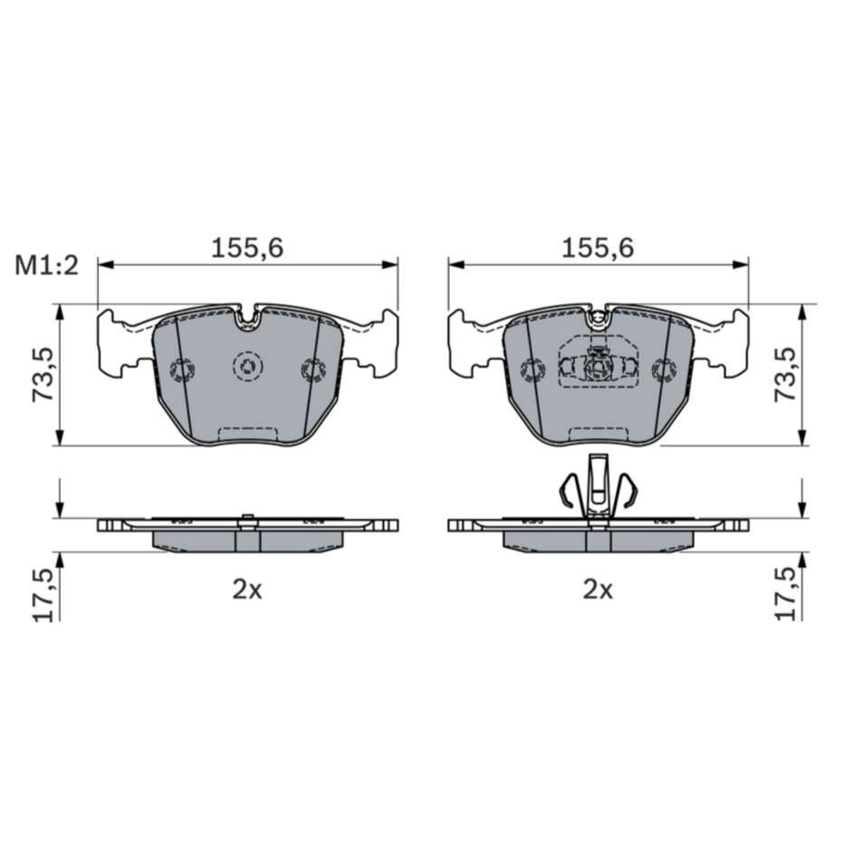 37985 Brake Pad Set, Disc Brake - Image 2